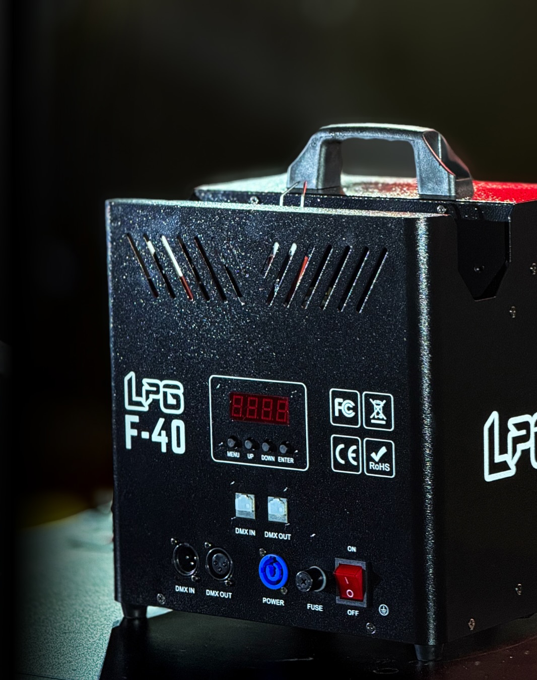 Máquina de Chama F-40 3 Bicos 200W DMX