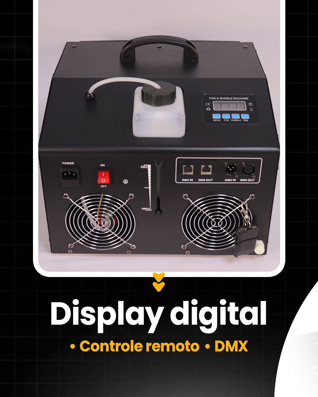 Máquina de Fumaça com Bolha Pro 1200W Bubble Machine