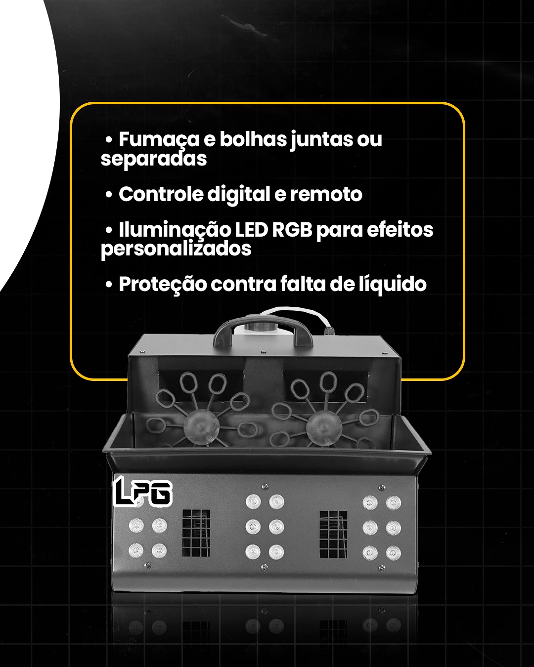 Máquina de Fumaça com Bolha Pro 1200W Bubble Machine