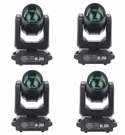 Kit c/ 4 Moving Beam BL250 no Case