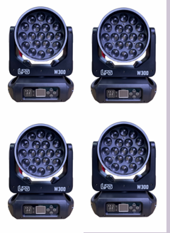 Kit com 4 pcs Moving Wash W300 com Borda