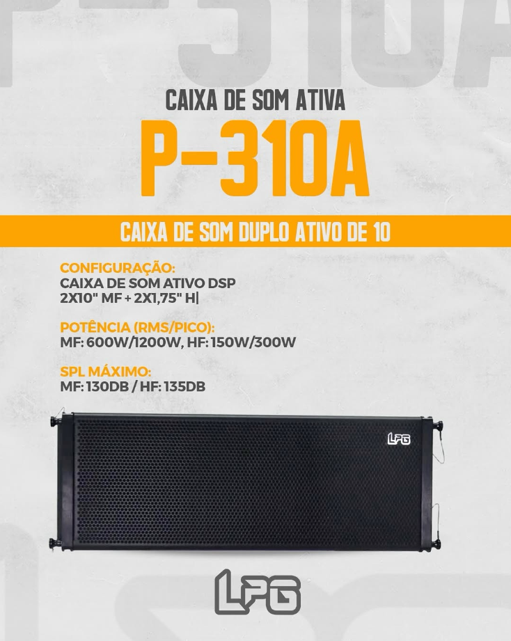 Caixa de Som Ativa Mod P-310A