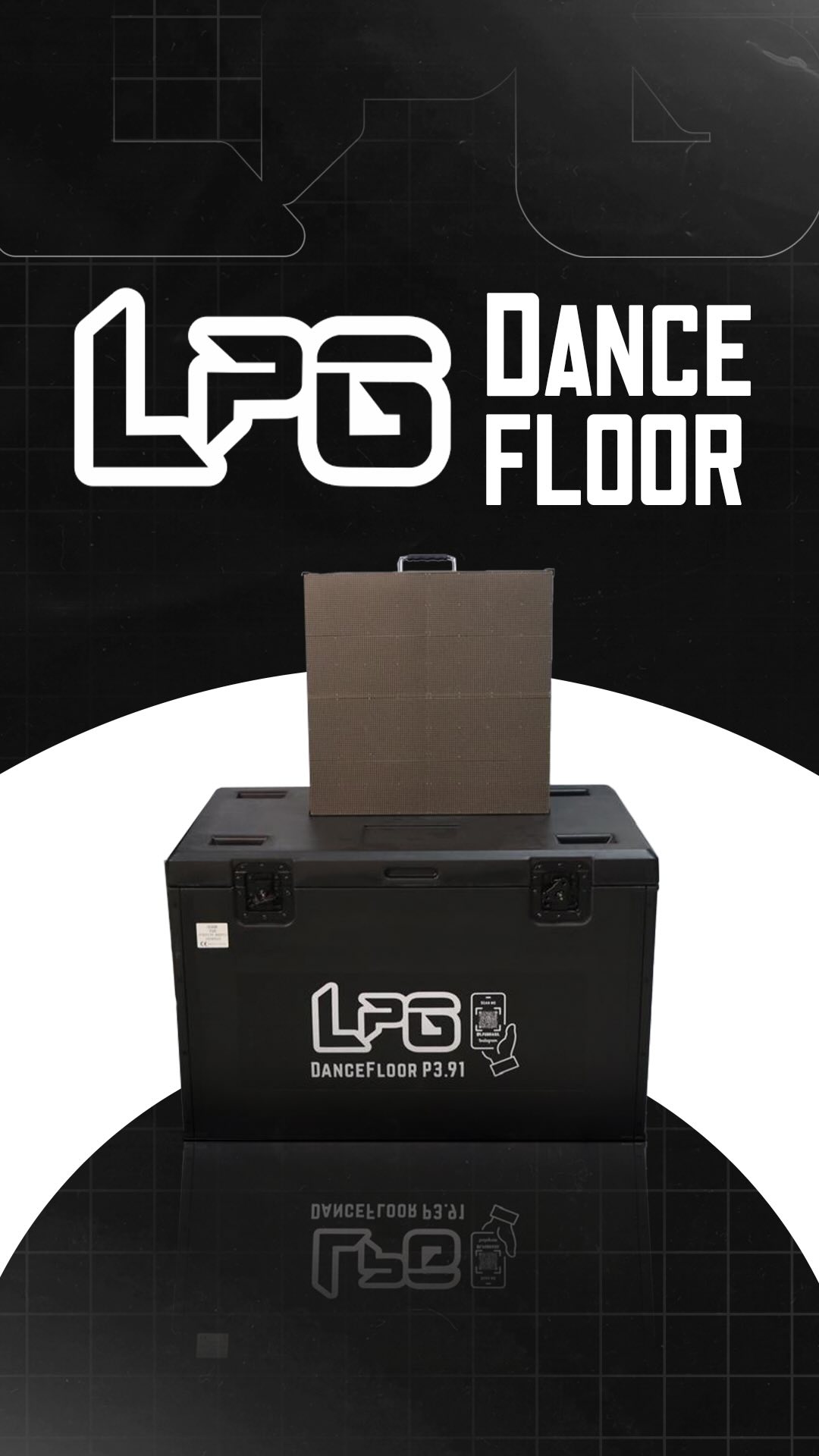 Painel de LED Dancefloor P3.91 Outdoor 500x500mm 7680Hz
