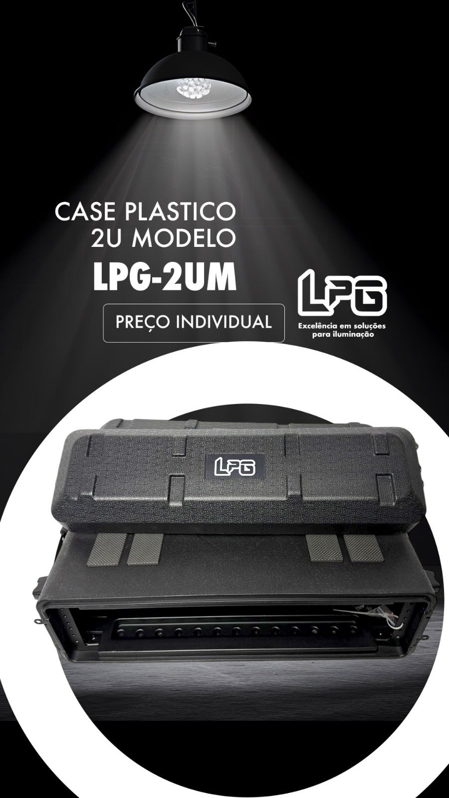 Case Plástico 2U Modelo LPG-2UM